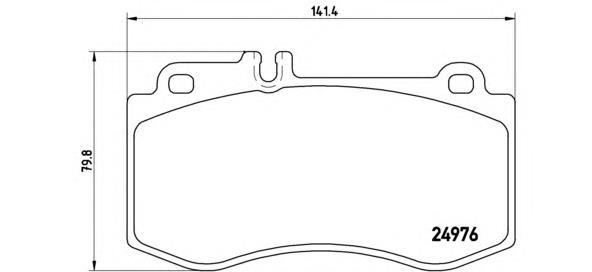 Гальмівні колодки Brembo P50087 ціна, від 50.25 USD