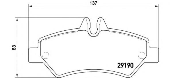 Задні дискові колодки Brembo P50084
