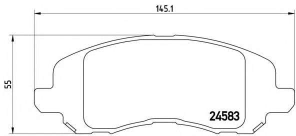 Тормозні колодки Brembo P18001