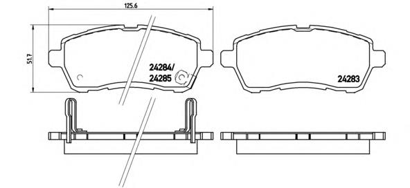 Тормозні колодки Brembo P16013