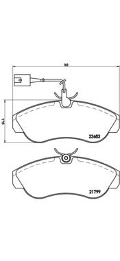 P23084 Brembo Передні гальмівні колодки