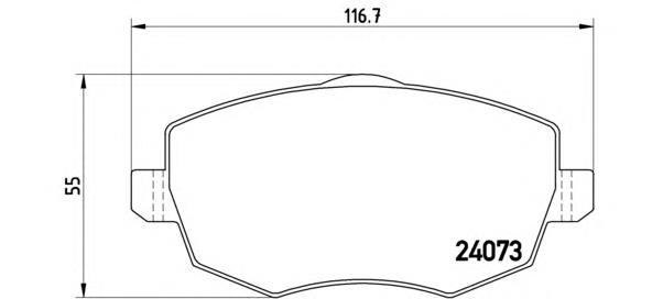 Гальмівні колодки Brembo P23094 ціна, від 27.86 USD