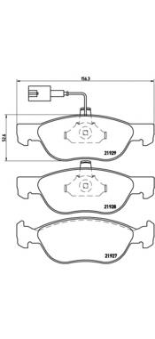 Тормозні колодки Brembo P23070