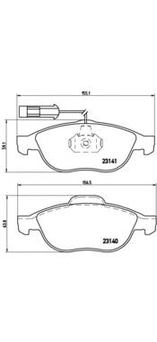 P23075 Brembo Передні гальмівні колодки