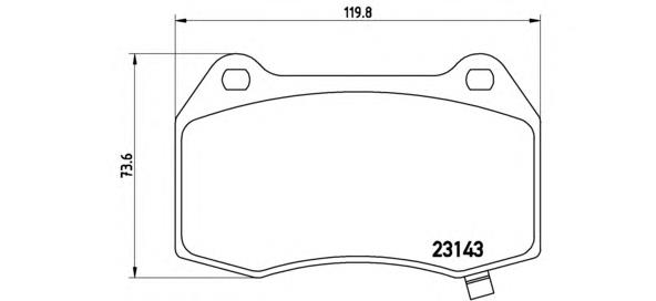 P09003 Brembo Передні гальмівні колодки