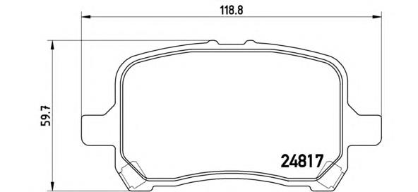 Гальмівні колодки Brembo P10014 ціна, від 42.52 USD