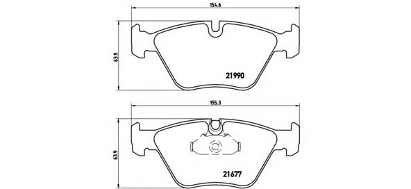 Купити P06065 Brembo Колодки гальмівні передні, дискові