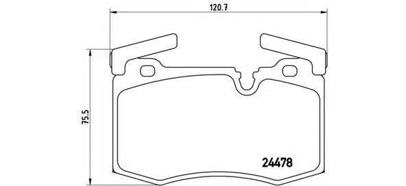 Передні тормозні колодки P06068 Brembo