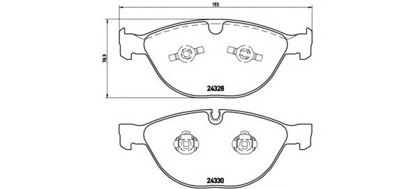 P06066 Brembo Передні гальмівні колодки