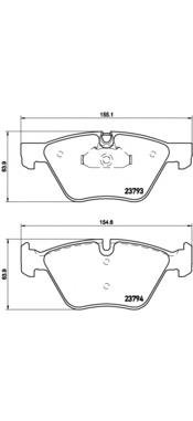 Передні тормозні колодки P06057 Brembo