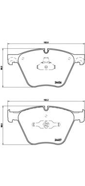 P06073 Brembo Передні гальмівні колодки