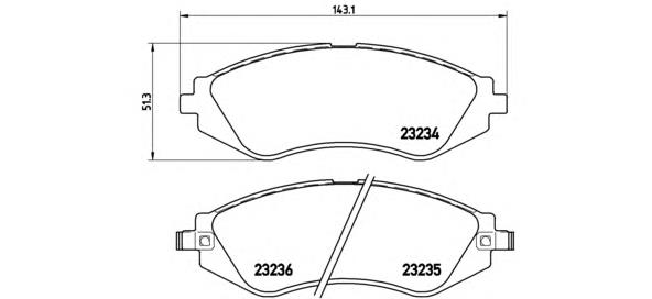 Купити P15002 Brembo Колодки гальмівні передні, дискові