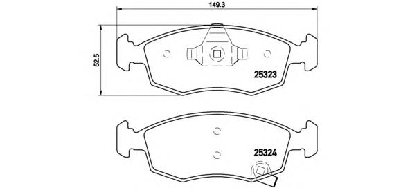 P11031 Brembo Передні гальмівні колодки
