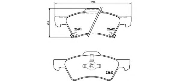Купити P11015 Brembo Колодки гальмівні передні, дискові