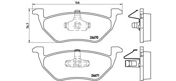 Задні гальмівні колодки Brembo P24085 ціна, від 26.51 USD