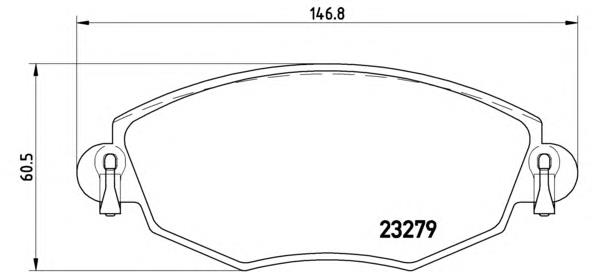 Купити P24060 Brembo Колодки гальмівні передні, дискові
