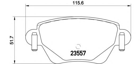 Задні гальмівні колодки P24059 Brembo