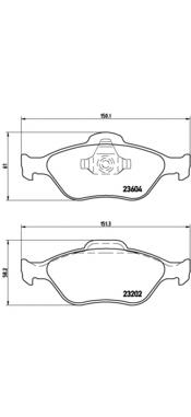 Гальмівні колодки Brembo P24055 ціна, від 22.42 USD