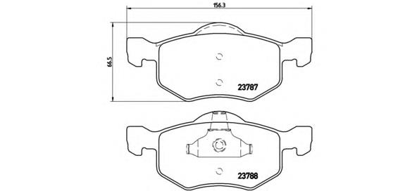 Колодки гальмівні передні, дискові P24056 Brembo