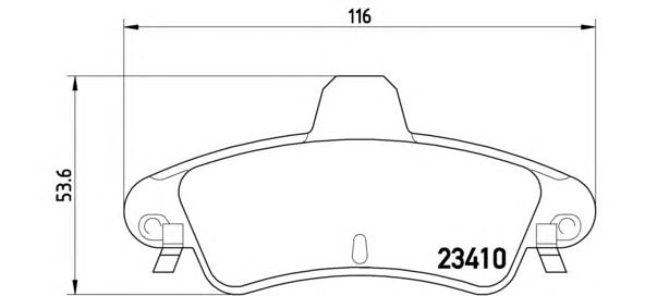 Купити P24070 Brembo Задні колодки