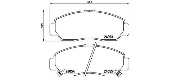 Тормозні колодки Brembo P28047
