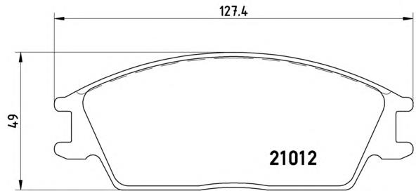 P30001 Brembo Передні гальмівні колодки