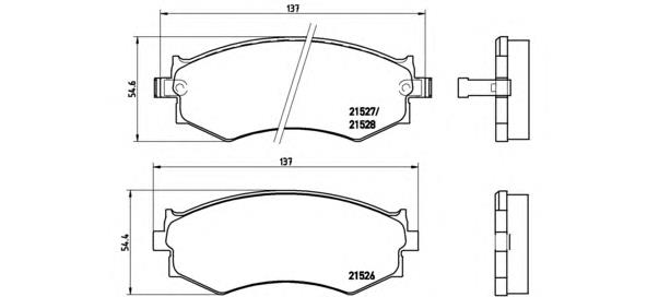 Купити P30002 Brembo Колодки гальмівні передні, дискові