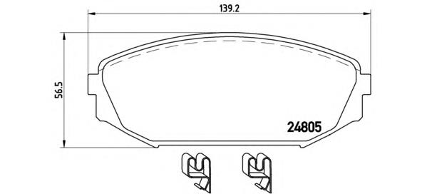Купити P28049 Brembo Колодки гальмівні передні, дискові