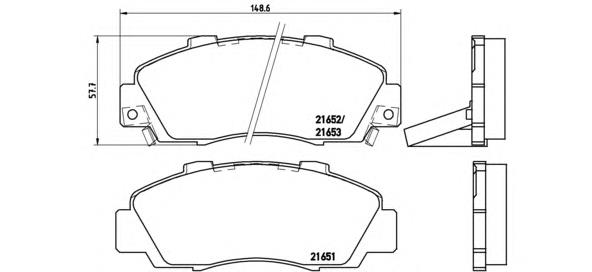 Тормозні колодки Brembo P28026