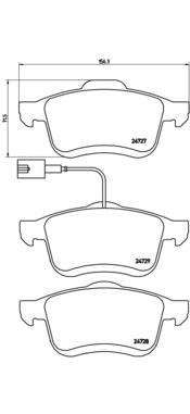 Тормозні колодки Brembo P23130
