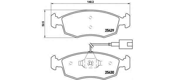 P23138 Brembo Передні гальмівні колодки