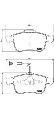 Купити P23103 Brembo Колодки гальмівні передні, дискові