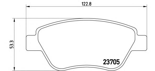 Купити P23099 Brembo Колодки гальмівні передні, дискові