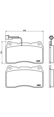 P23115 Brembo Передні гальмівні колодки