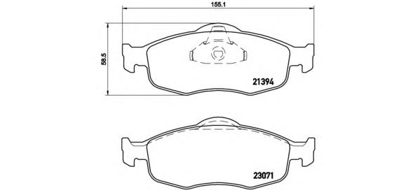 Купити P24037 Brembo Колодки гальмівні передні, дискові