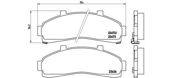 Тормозні колодки Brembo P24041