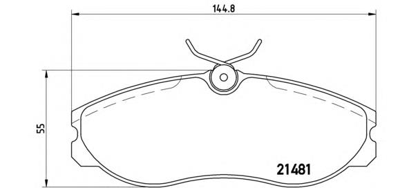 Купити P24039 Brembo Колодки гальмівні передні, дискові