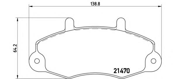 Передні тормозні колодки P24032 Brembo