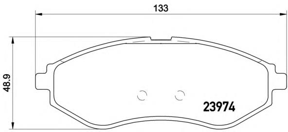 Передні тормозні колодки P24048 Brembo