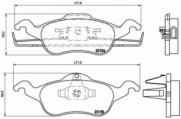 Гальмівні колодки Brembo P24046 ціна, від 19.87 USD