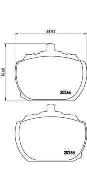 Колодки гальмівні передні, дискові P24004 Brembo