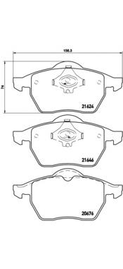 P85036 Brembo Передні гальмівні колодки