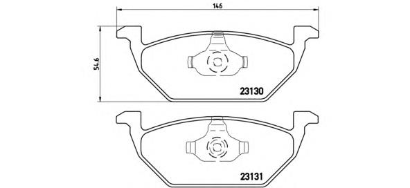 Передні тормозні колодки P85041 Brembo