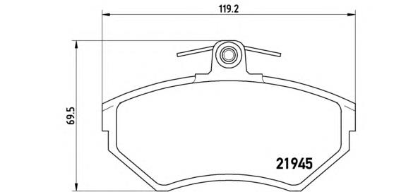 Тормозні колодки Brembo P85032