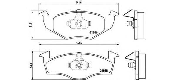Купити P85031 Brembo Колодки гальмівні передні, дискові