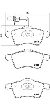 Гальмівні колодки Brembo P85049 ціна, від 19.53 USD