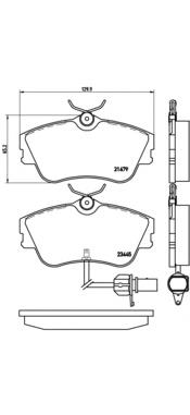 Купити P85050 Brembo Колодки гальмівні передні, дискові