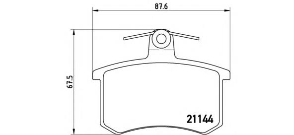 Купити P85013 Brembo Задні колодки