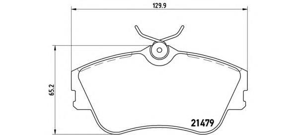 Передні тормозні колодки P85029 Brembo