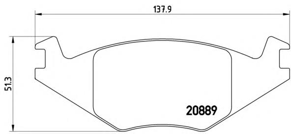 Гальмівні колодки Brembo P85019 ціна, від 12.51 USD